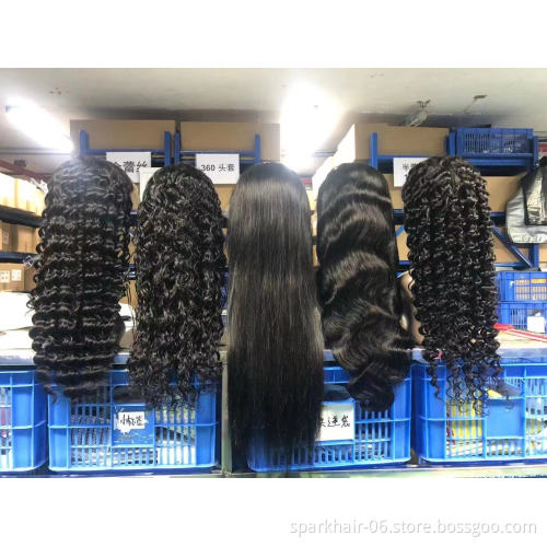 HD Full Lace Human Hair Wigs For Black Women,Wholesale Brazilian Virgin Hair HD Lace Front Wigs With Baby Hair